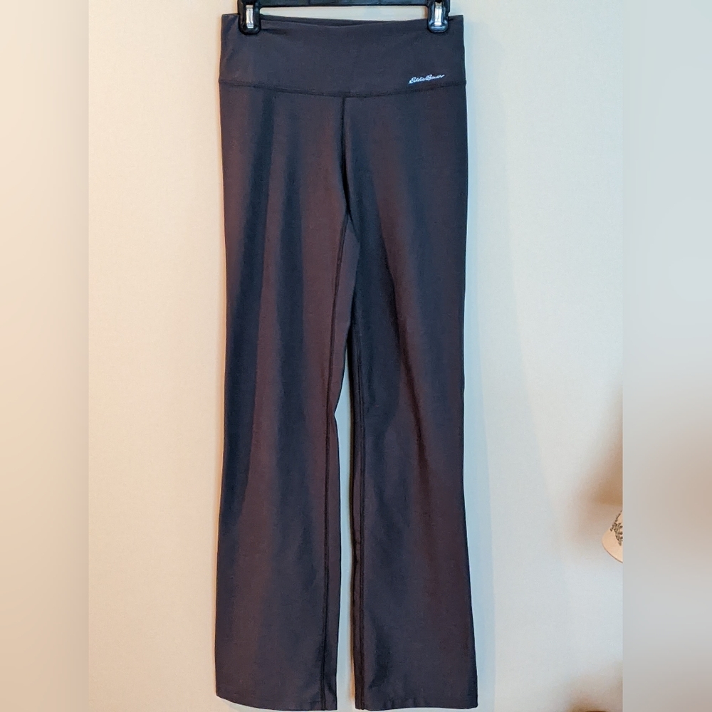 Eddie Bauer Ascent Yoga flares, charcoal, Sz S, Inseam 32.5